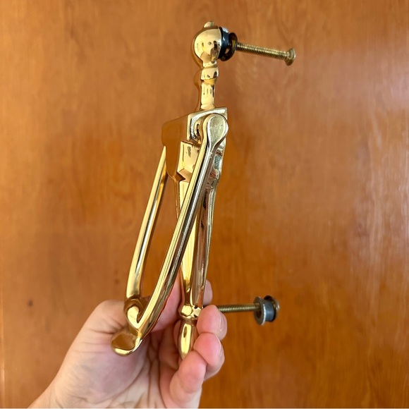 Vintage Solid Brass Colonial Style “EB” Door Knocker 7.5” - Picture 3 of 5